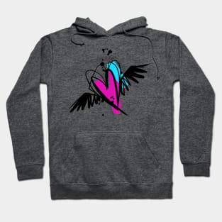 heart with wings Hoodie